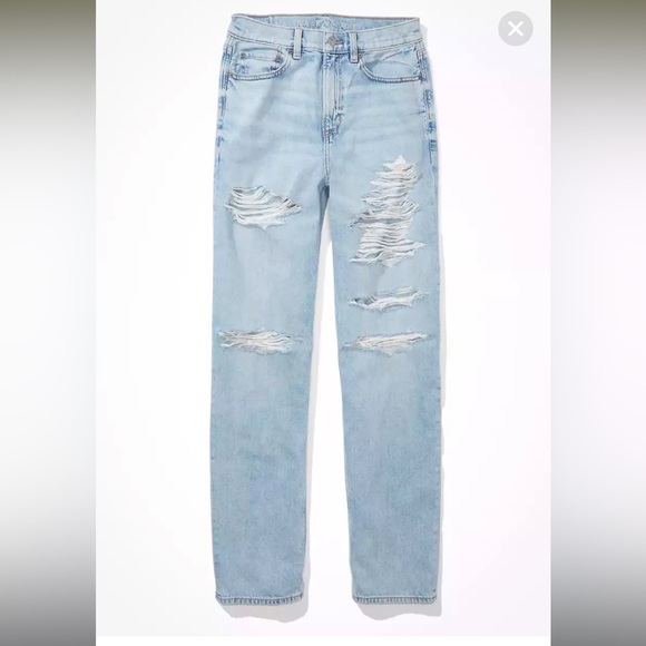 NWT American Eagle Baggy Straight Jeans - Picture 4 of 10